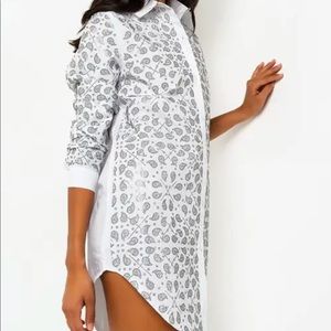 Rhinestone Paisley Shirt Dress